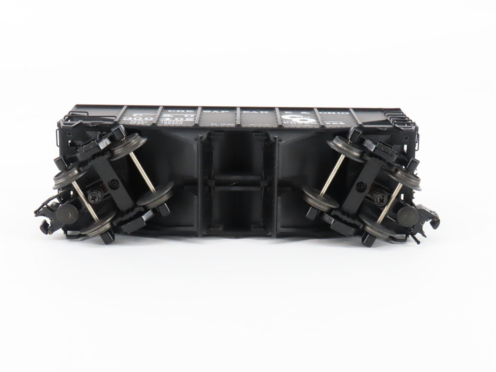 O 3-Rail Atlas 6752-5 C&O Chesapeake & Ohio Die-Cast 2-Bay Hopper Car #300402