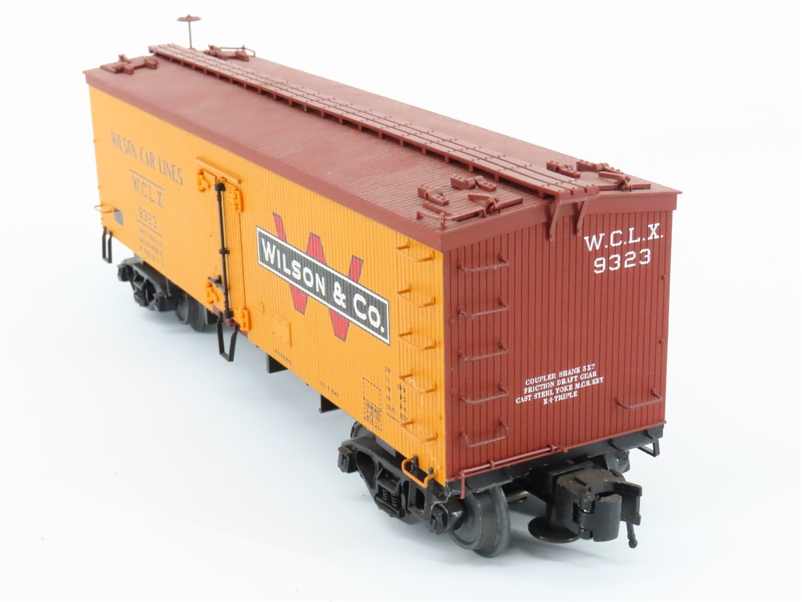 O 3-Rail Atlas 8036-2 WCLX Wilson Car Lines 36' Wood Refrigerator Car #9323