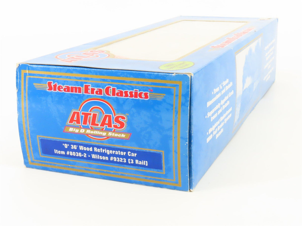 O 3-Rail Atlas 8036-2 WCLX Wilson Car Lines 36&#39; Wood Refrigerator Car #9323