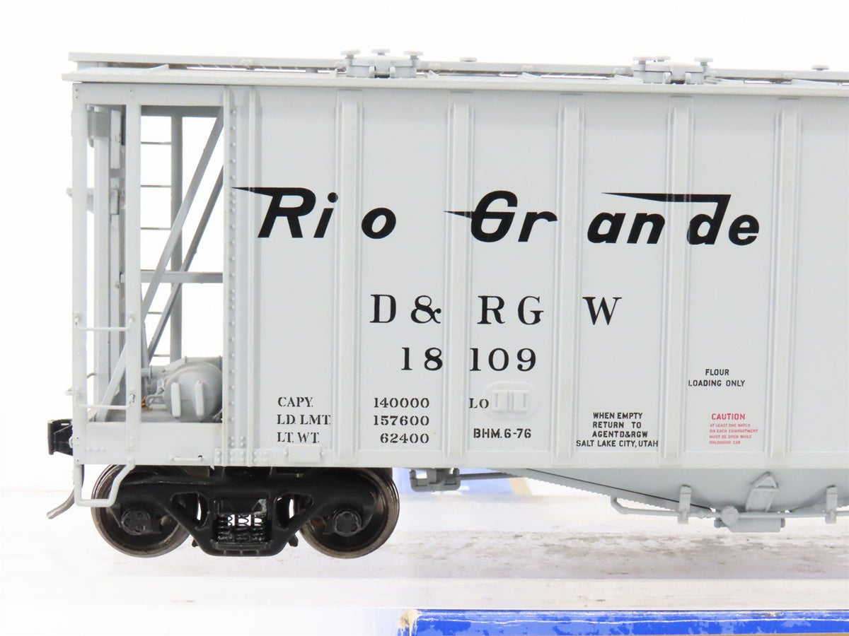 O Gauge 3-Rail Atlas 6353-2 DRGW Rio Grande Airslide Covered Hopper #18109