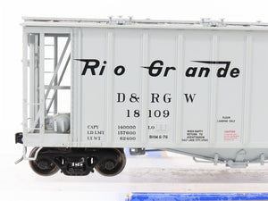 O Gauge 3-Rail Atlas 6353-2 DRGW Rio Grande Airslide Covered Hopper #18109