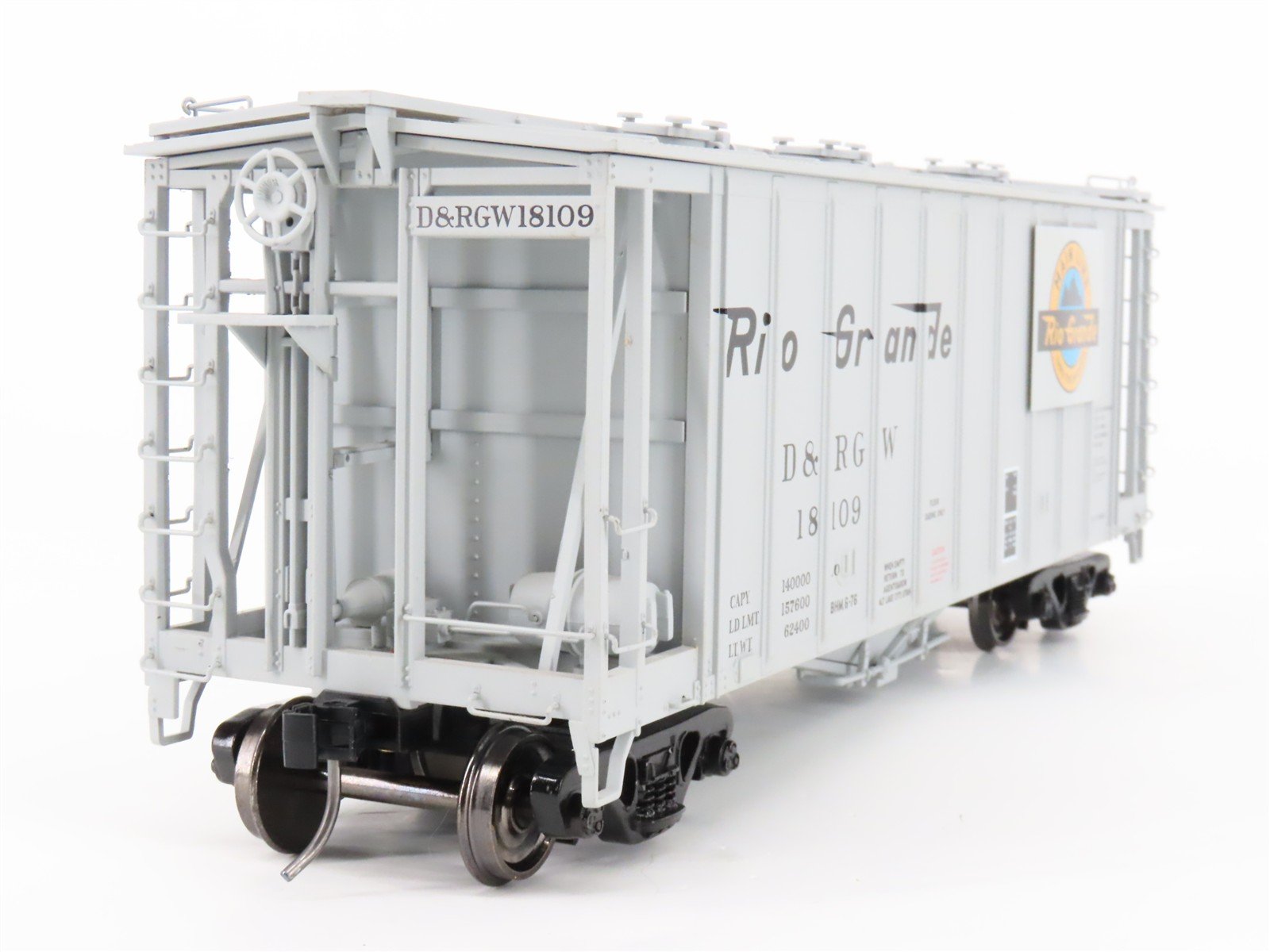 O Gauge 3-Rail Atlas 6353-2 DRGW Rio Grande Airslide Covered Hopper #18109