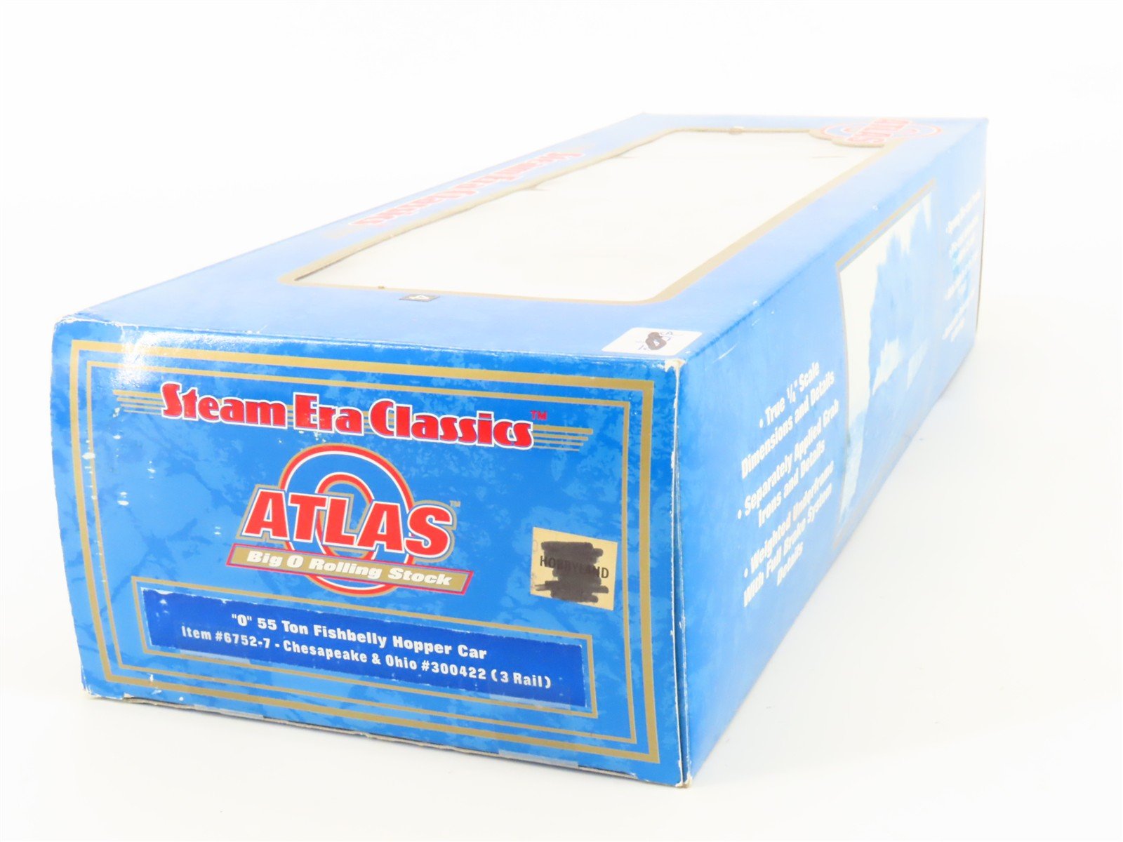 O Gauge 3-Rail Atlas 6752-7 C&O Chesapeake & Ohio 2-Bay Hopper #300422 w/ Load