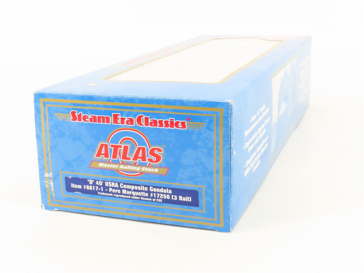O Gauge 3-Rail Atlas 8817-1 PM Pere Marquette 40&#39; USRA Gondola #17250