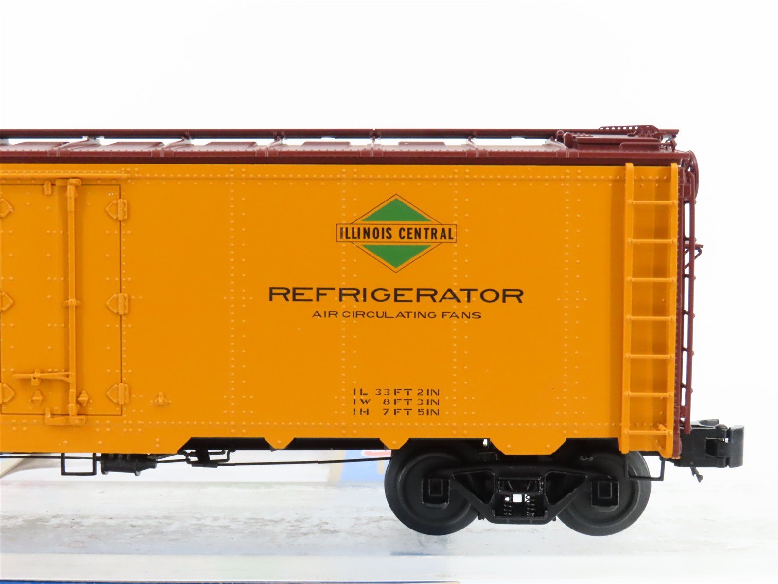 O Gauge 3-Rail Atlas 3003904-3 MDT/IC Illinois Central 40' Steel Reefer #13701