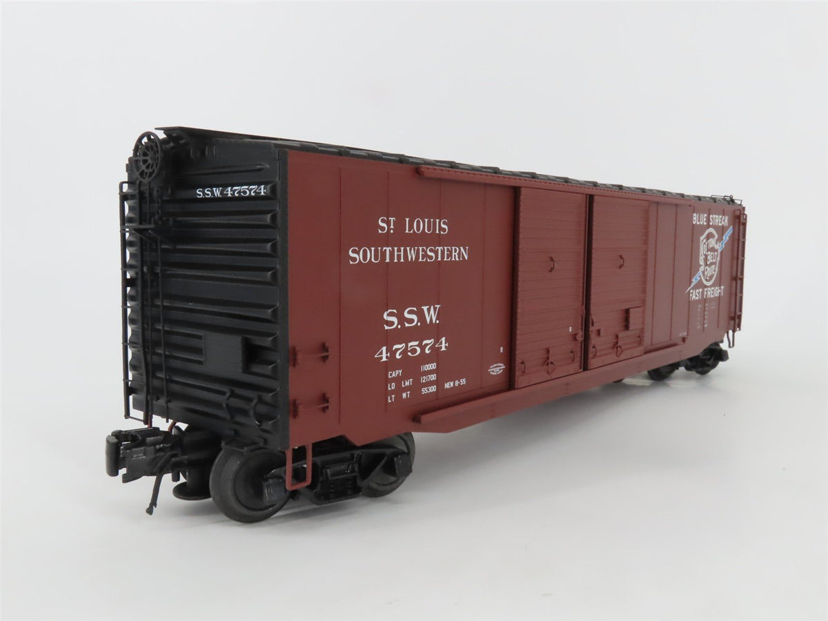O Gauge 3-Rail Atlas 8418-4 SSW Cotton Belt &quot;Blue Streak&quot; PS-1 Boxcar #47574