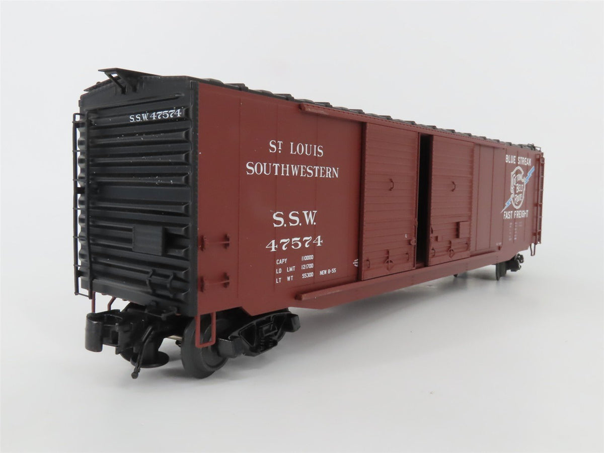 O Gauge 3-Rail Atlas 8418-4 SSW Cotton Belt &quot;Blue Streak&quot; PS-1 Boxcar #47574
