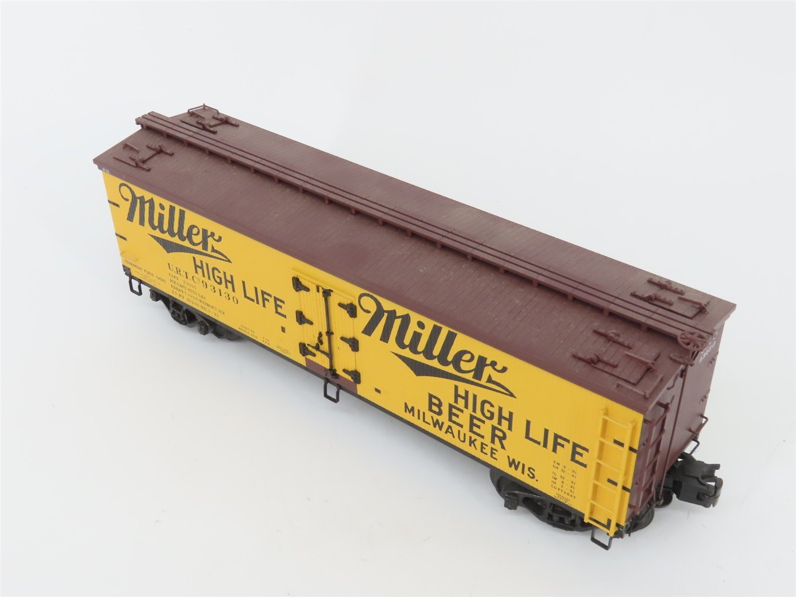 O Gauge 3-Rail Atlas 6724 URTC Miller High Life 40' Woodside Reefer 2-Pack #2