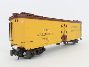 O Gauge 3-Rail Atlas 8167-4 PM Pere Marquette 40' Rebuilt Wood Reefer #25061