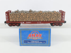 O Gauge 3-Rail Atlas 6280-3 L&N Louisville & Nashville Pulpwood Flat Car #20501
