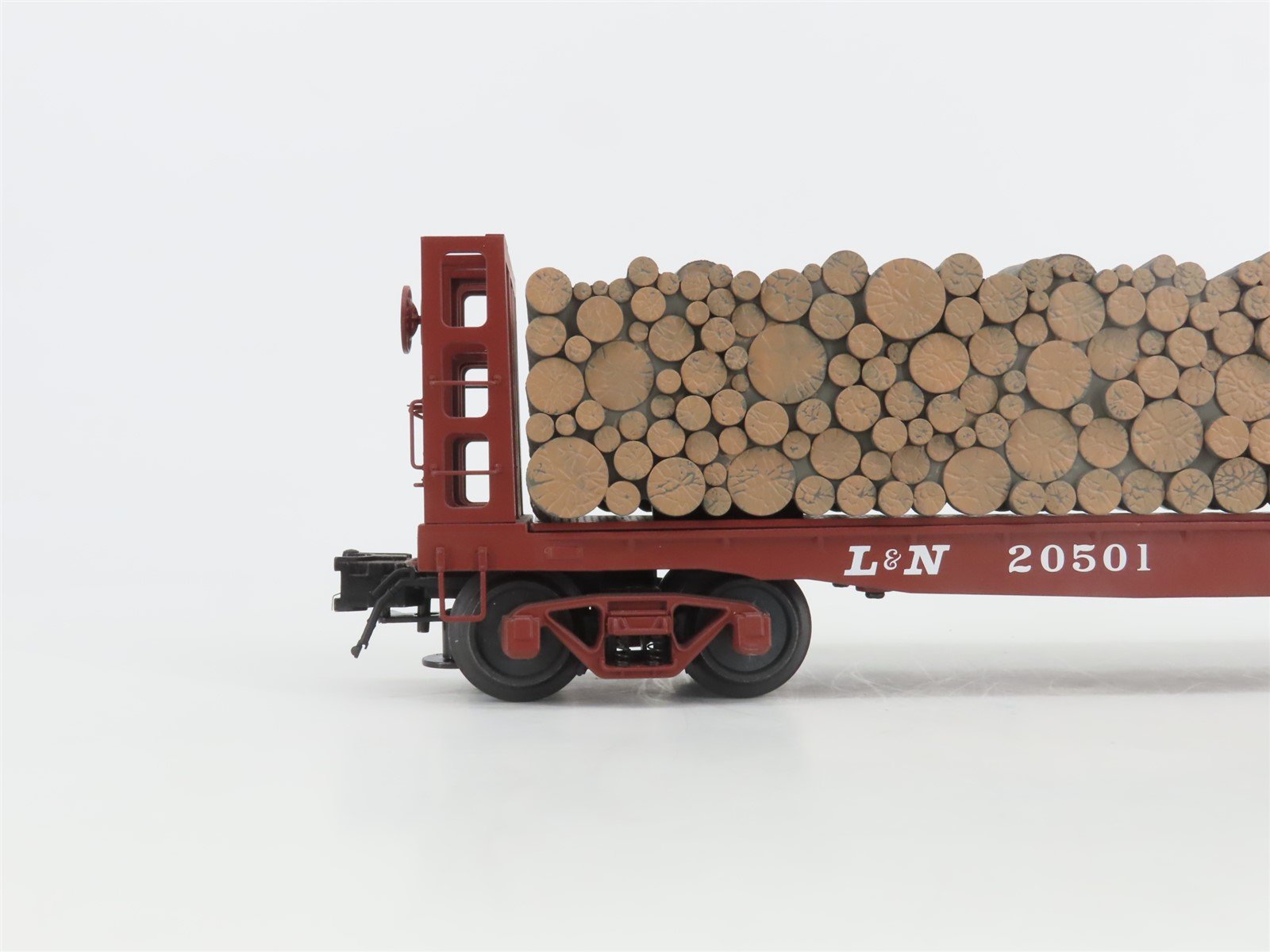 O Gauge 3-Rail Atlas 6280-3 L&N Louisville & Nashville Pulpwood Flat Car #20501