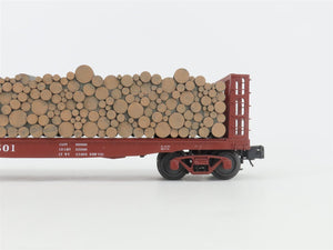 O Gauge 3-Rail Atlas 6280-3 L&N Louisville & Nashville Pulpwood Flat Car #20501
