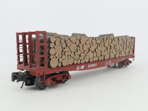 O Gauge 3-Rail Atlas 6280-3 L&N Louisville & Nashville Pulpwood Flat Car #20501