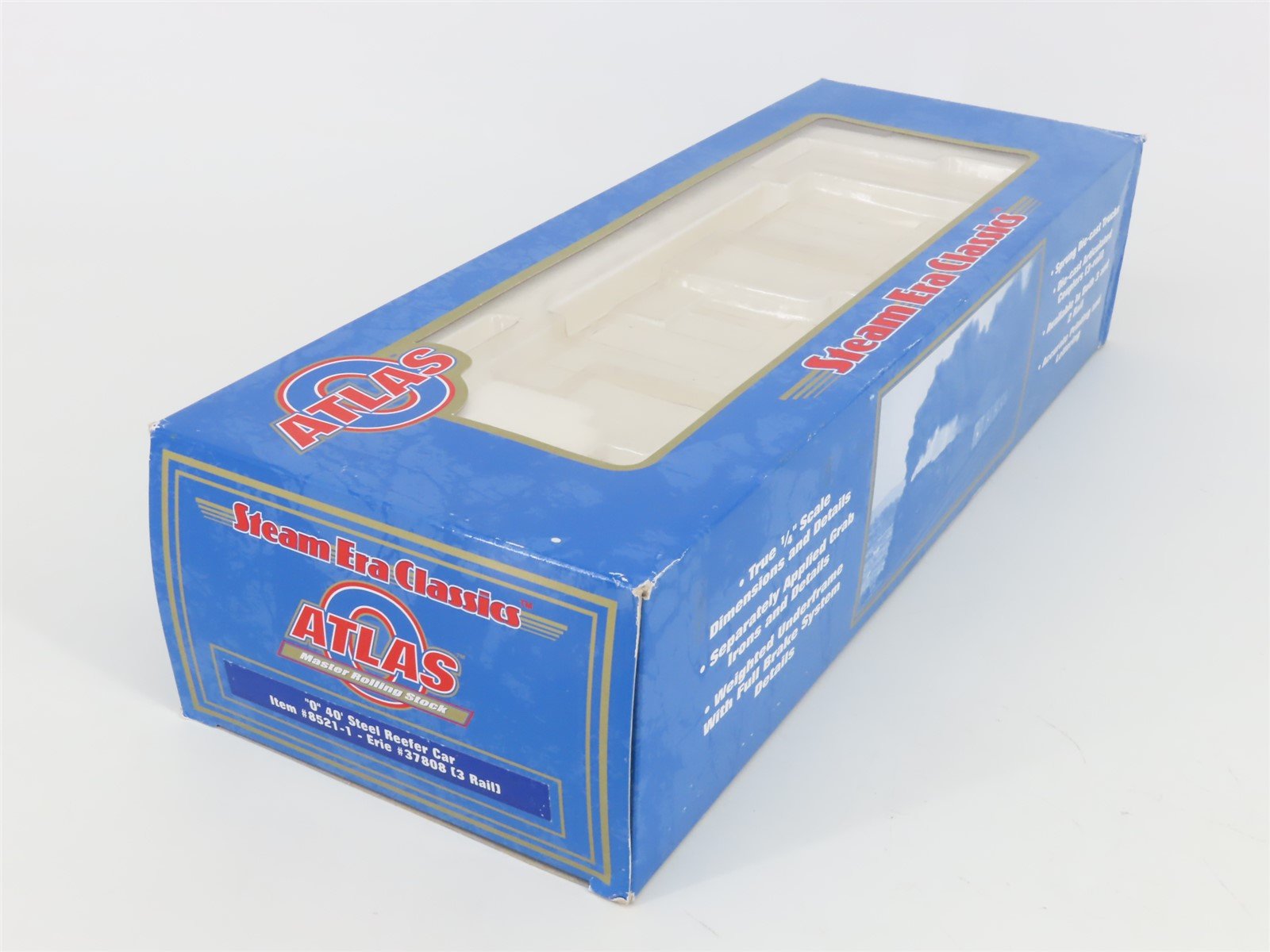 O Gauge 3-Rail Atlas 8521-1 URTX Erie Railroad 40' Steel Reefer #37808
