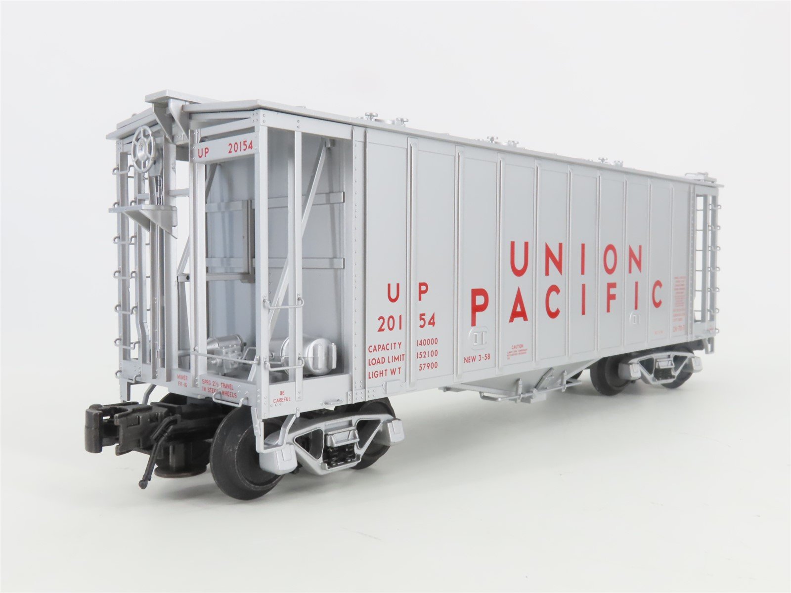 O Gauge 3-Rail Atlas 6359-3 UP Union Pacific GATX Airslide Covered Hopper #20154