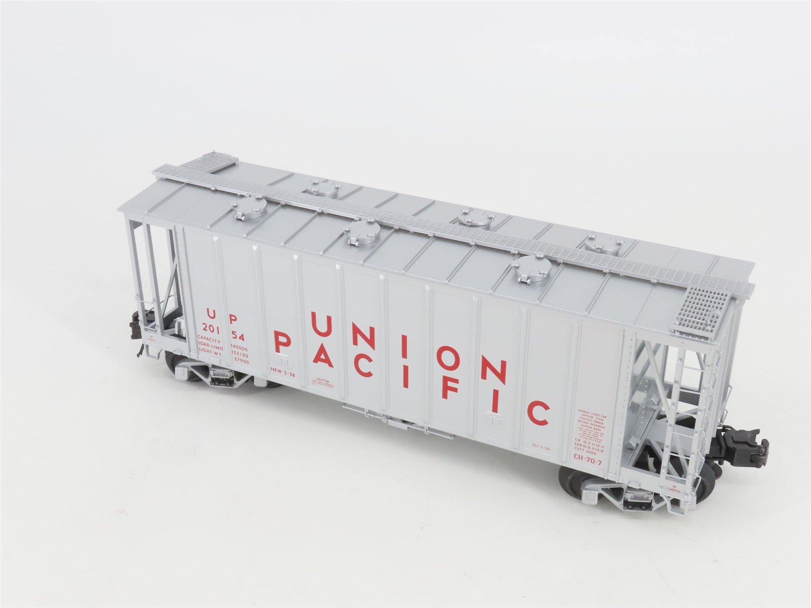O Gauge 3-Rail Atlas 6359-3 UP Union Pacific GATX Airslide Covered Hopper #20154