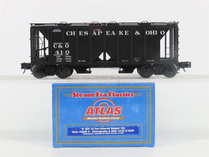 O Gauge 3-Rail Atlas 8358-3 C&O Chesapeake & Ohio 2-Bay Covered Hopper #410