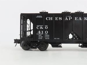 O Gauge 3-Rail Atlas 8358-3 C&O Chesapeake & Ohio 2-Bay Covered Hopper #410