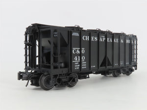 O Gauge 3-Rail Atlas 8358-3 C&O Chesapeake & Ohio 2-Bay Covered Hopper #410