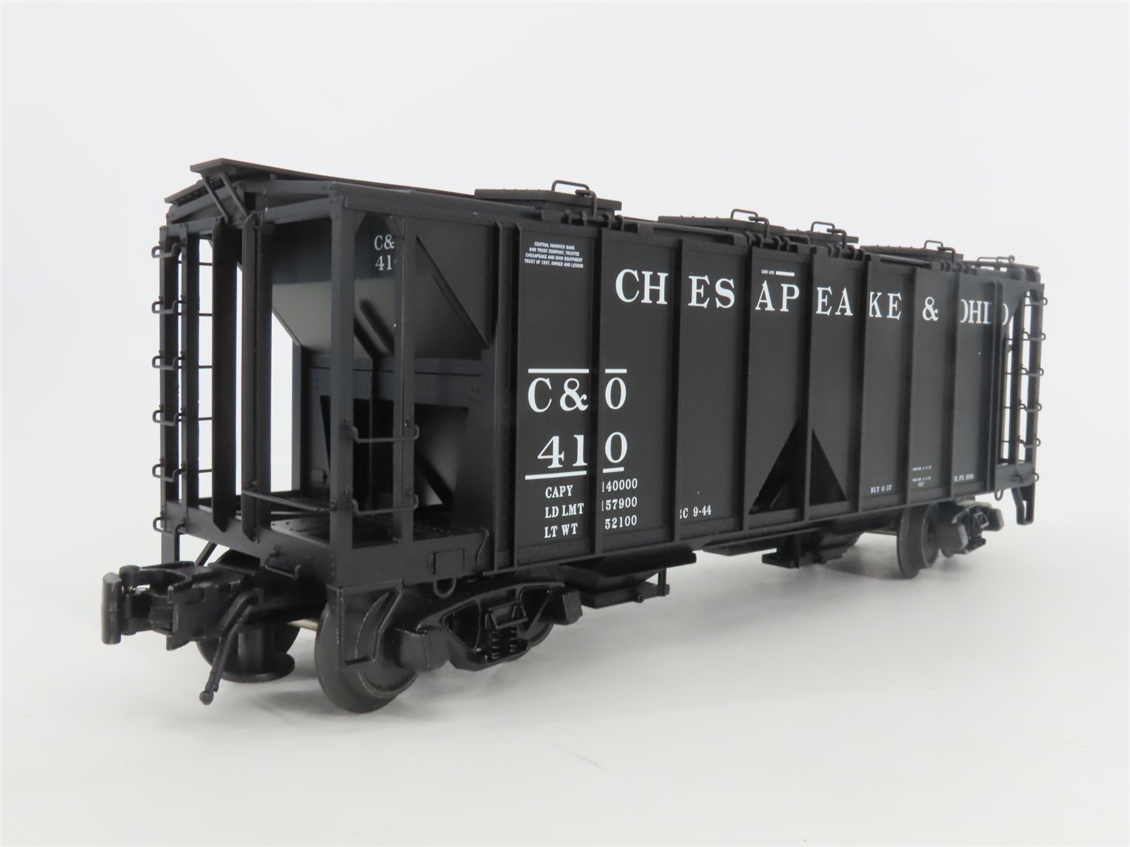 O Gauge 3-Rail Atlas 8358-3 C&O Chesapeake & Ohio 2-Bay Covered Hopper #410