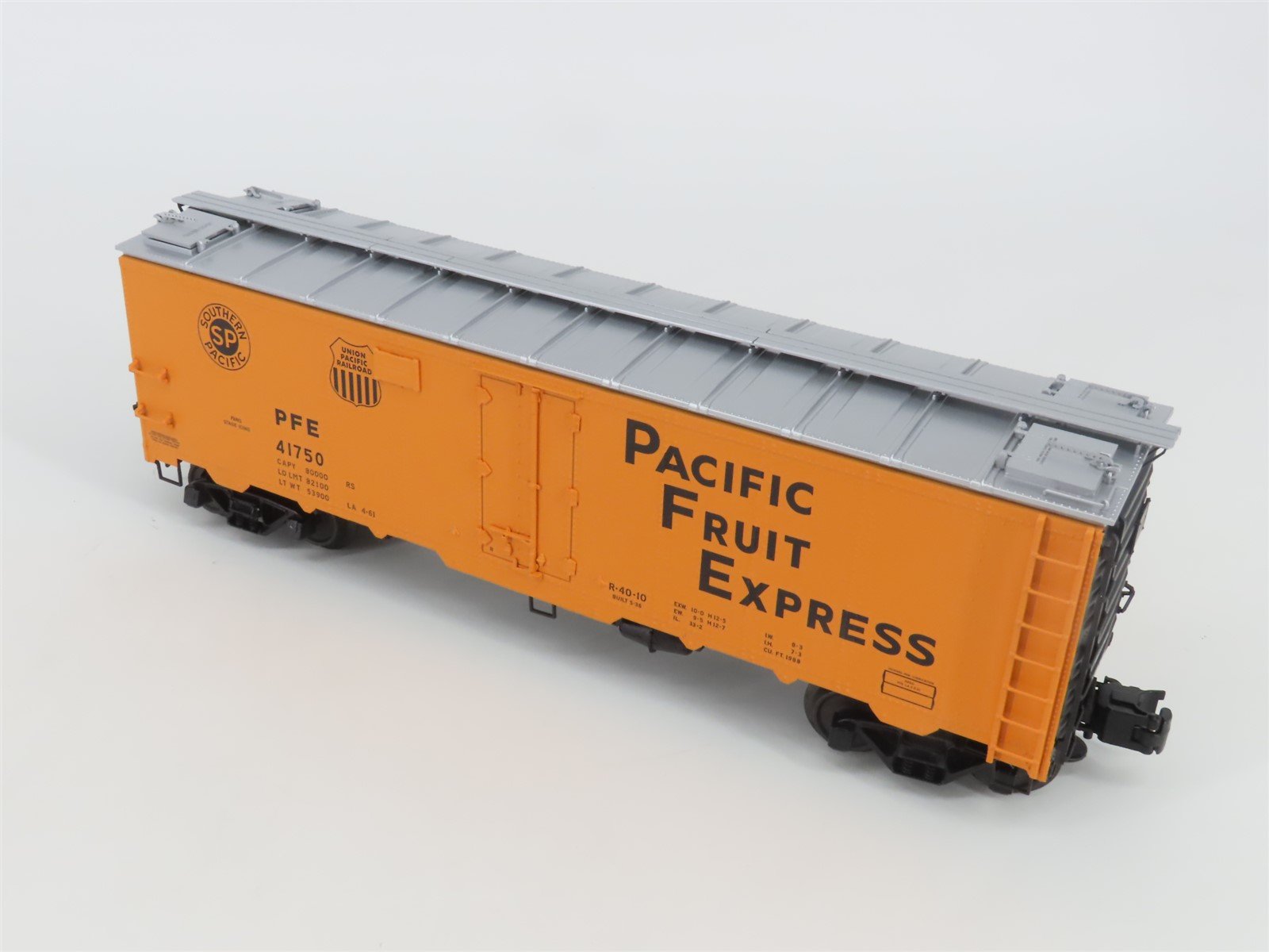 O Gauge 3-Rail Atlas 8518-2 UP SP PFE Pacific Fruit Express 40' Reefer #41750