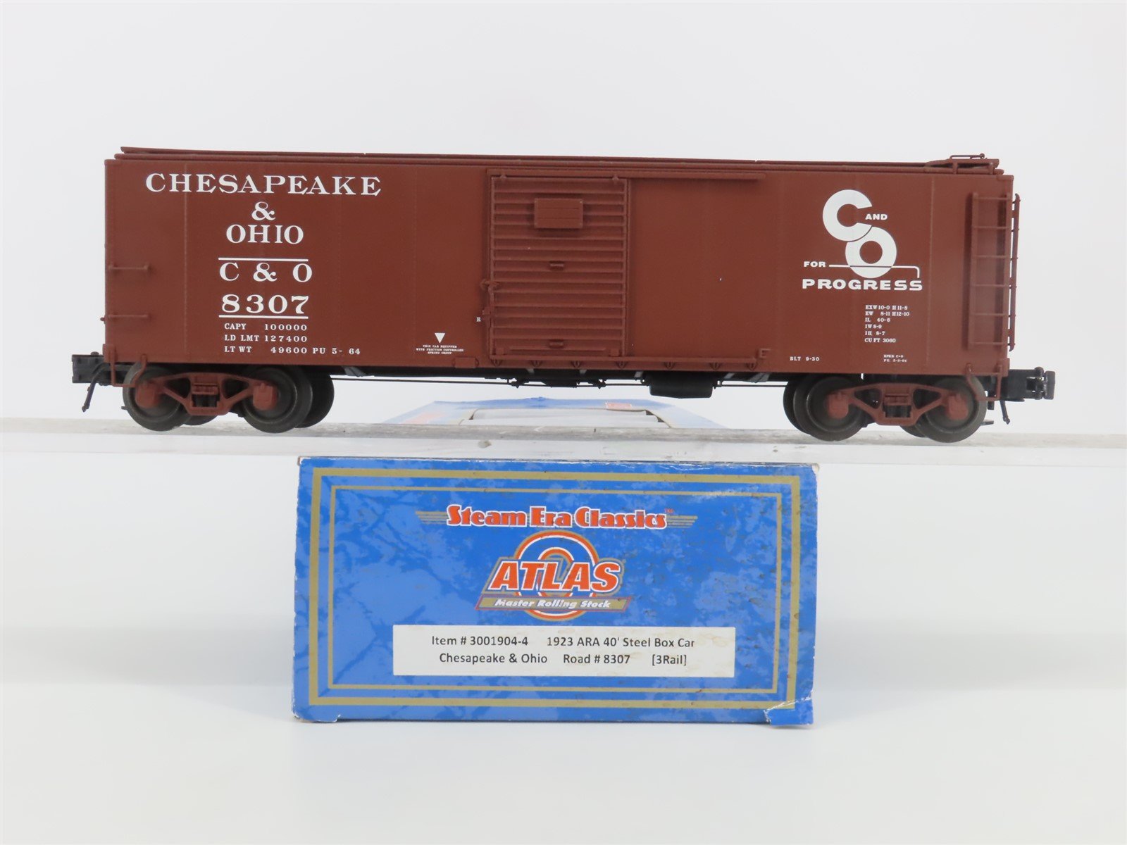 O Gauge 3-Rail Atlas 3001904-4 C&O Chesapeake & Ohio 