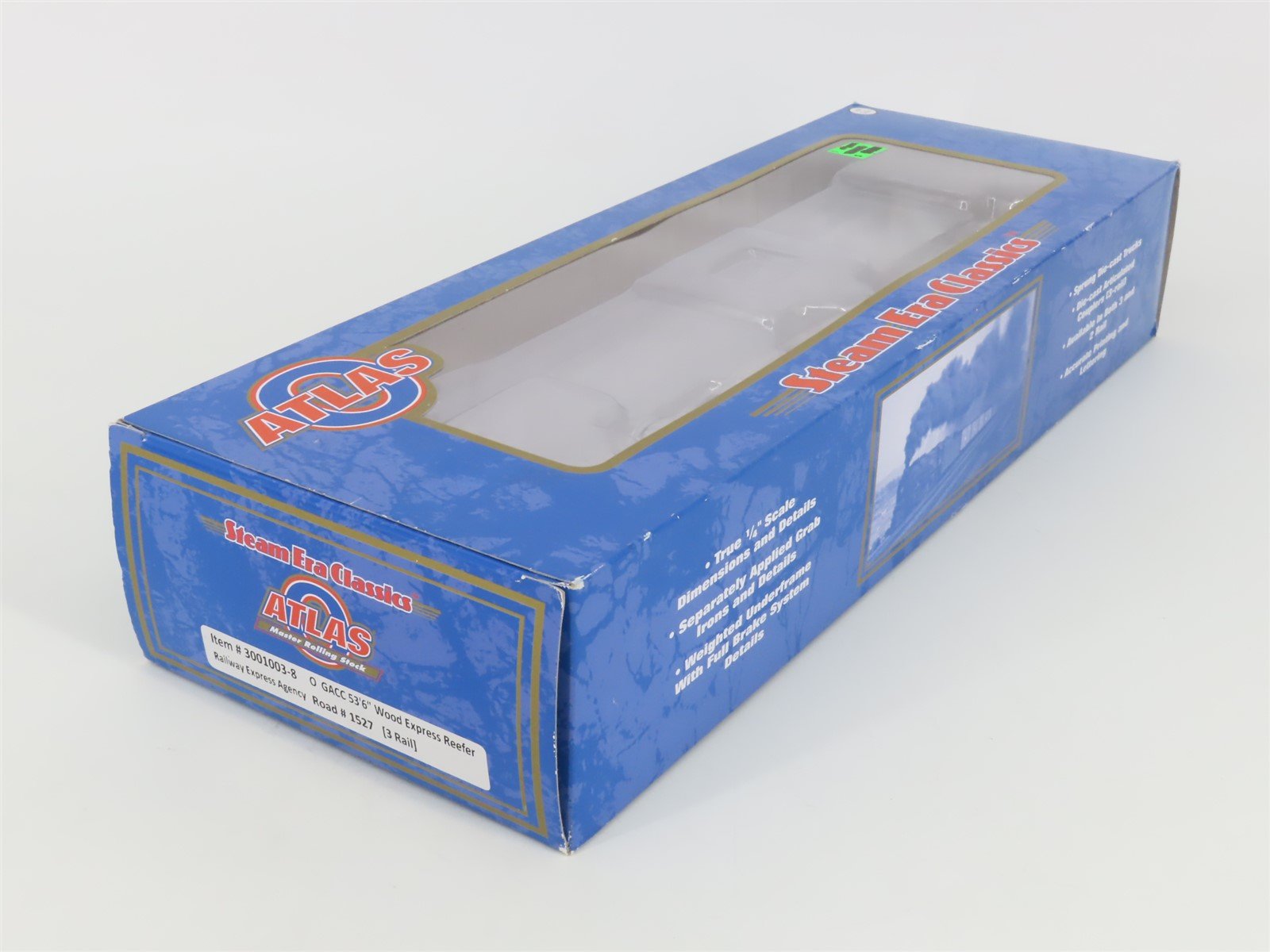 O Gauge 3-Rail Atlas 3001003-8 REX Railway Express Agency Wood Reefer #1527