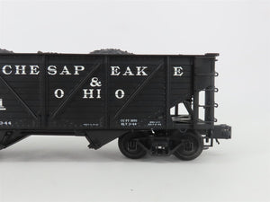 O Gauge 3-Rail Atlas 6423-6 C&O 50-Ton War Emergency 2-Bay Hopper #55511 w/ Load