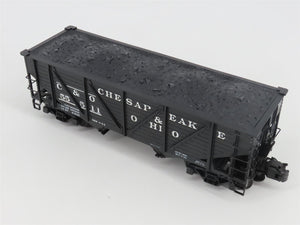 O Gauge 3-Rail Atlas 6423-6 C&O 50-Ton War Emergency 2-Bay Hopper #55511 w/ Load