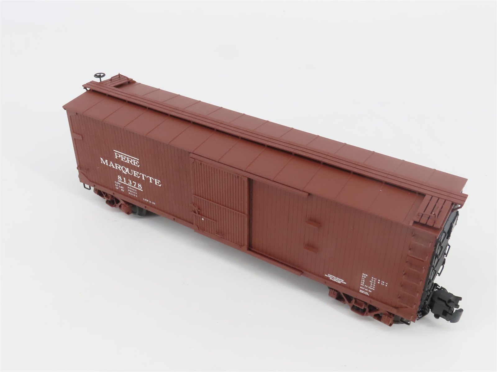 O Gauge 3-Rail Atlas 8349-1 PM Pere Marquette Double-Sheathed Box Car #81378