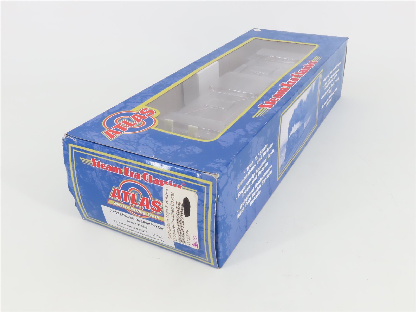 O Gauge 3-Rail Atlas 8349-1 PM Pere Marquette Double-Sheathed Box Car #81378