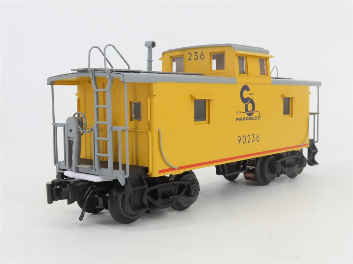 O Gauge 3-Rail Atlas Trainman 2003016-2 C&amp;O Cupola Caboose #90236 w/ Lights