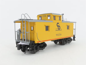 O Gauge 3-Rail Atlas Trainman 2003016-2 C&O Cupola Caboose #90236 w/ Lights