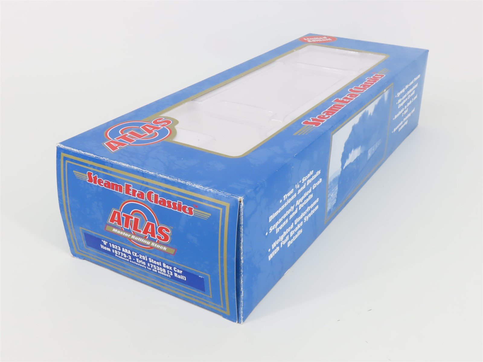 O Gauge 3-Rail Atlas Limited Edition 8779-3 Erie Railroad 1923 Box Car #75308