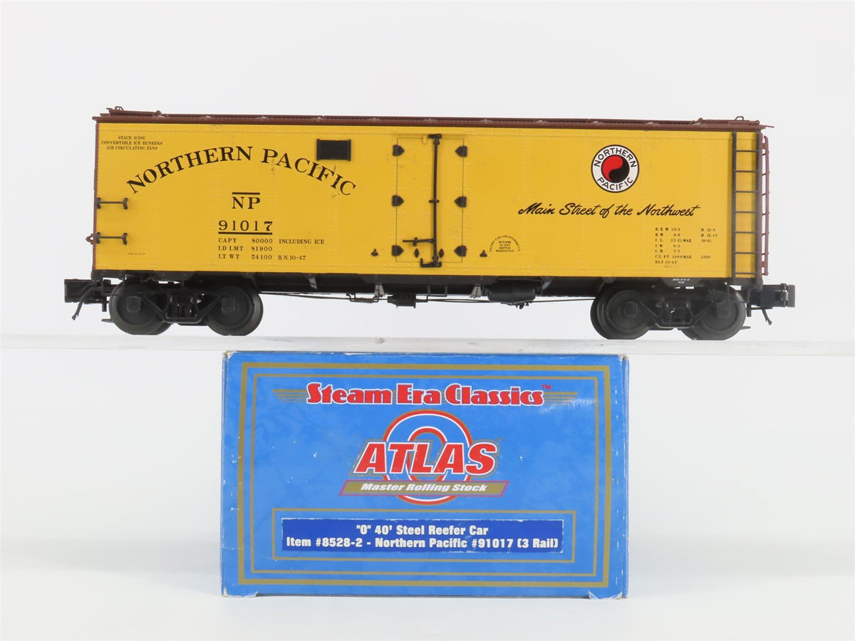 O Gauge 3-Rail Atlas 8528-2 NP Main Street of the Northwest 40&#39; Reefer #91017