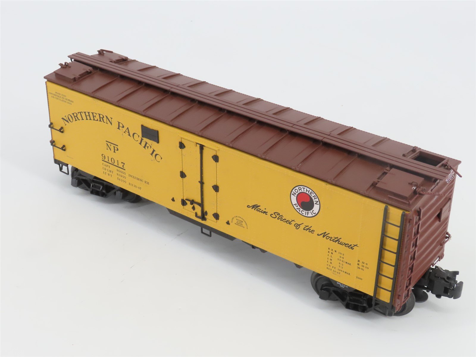 O Gauge 3-Rail Atlas 8528-2 NP Main Street of the Northwest 40' Reefer #91017