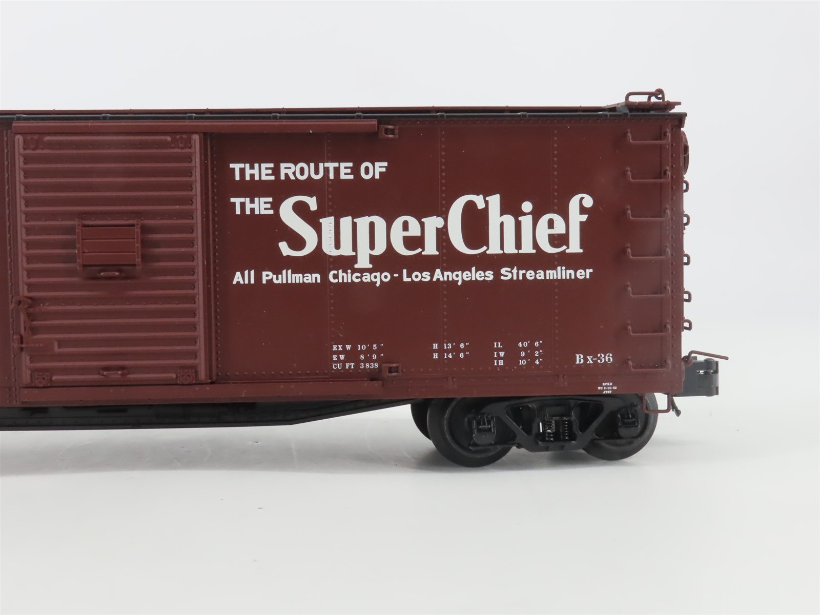 O Gauge 3-Rail Atlas 3001616-2 ATSF Super Chief Steel Rebuilt Box Car #148847