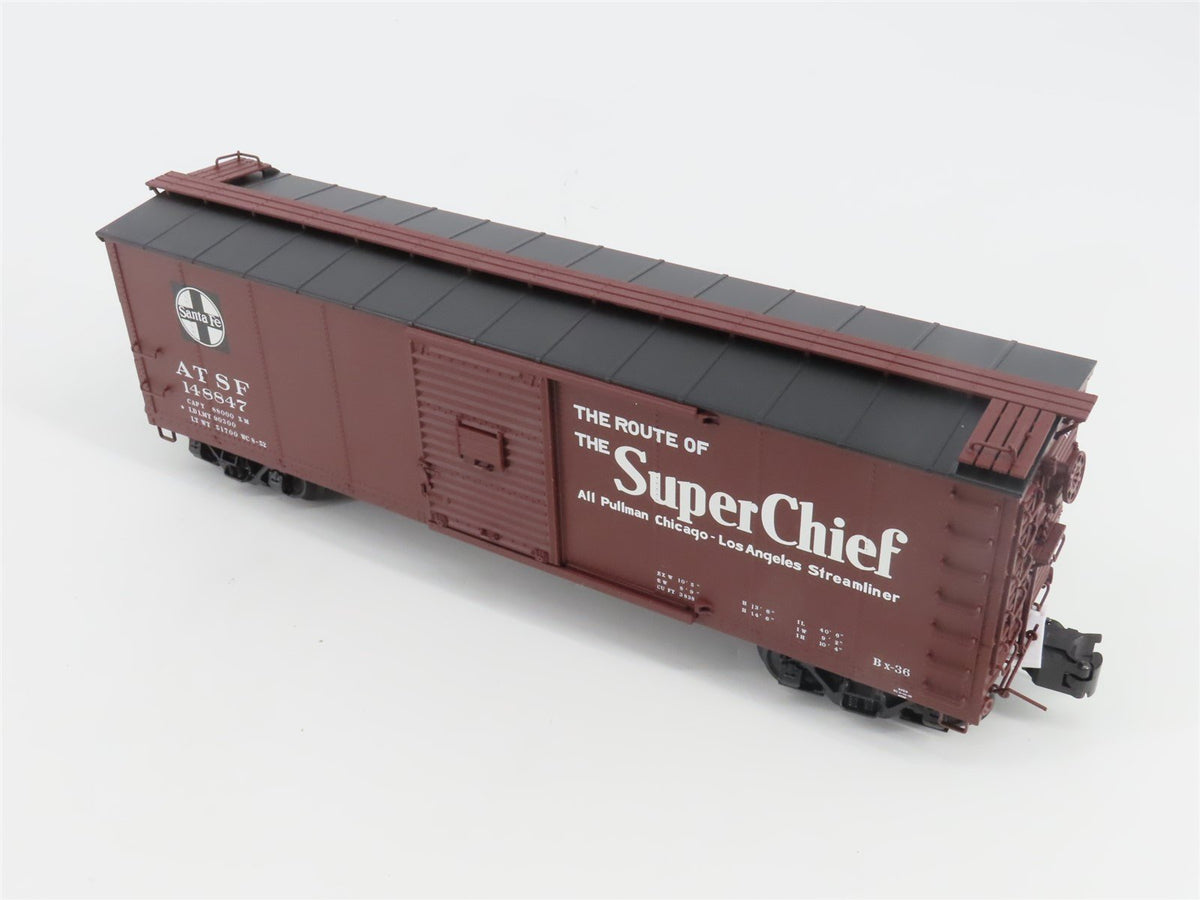 O Gauge 3-Rail Atlas 3001616-2 ATSF Super Chief Steel Rebuilt Box Car #148847
