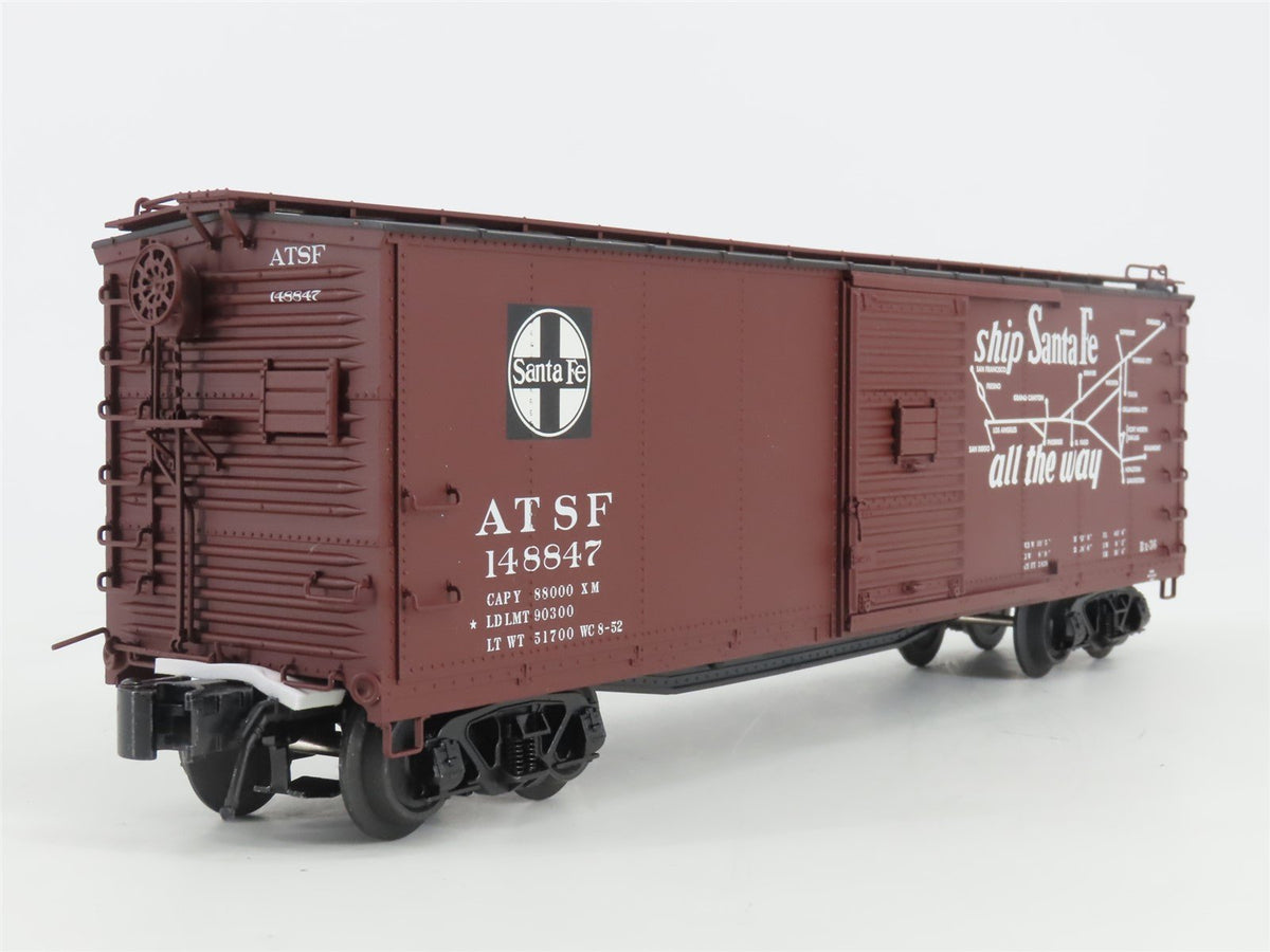 O Gauge 3-Rail Atlas 3001616-2 ATSF Super Chief Steel Rebuilt Box Car #148847