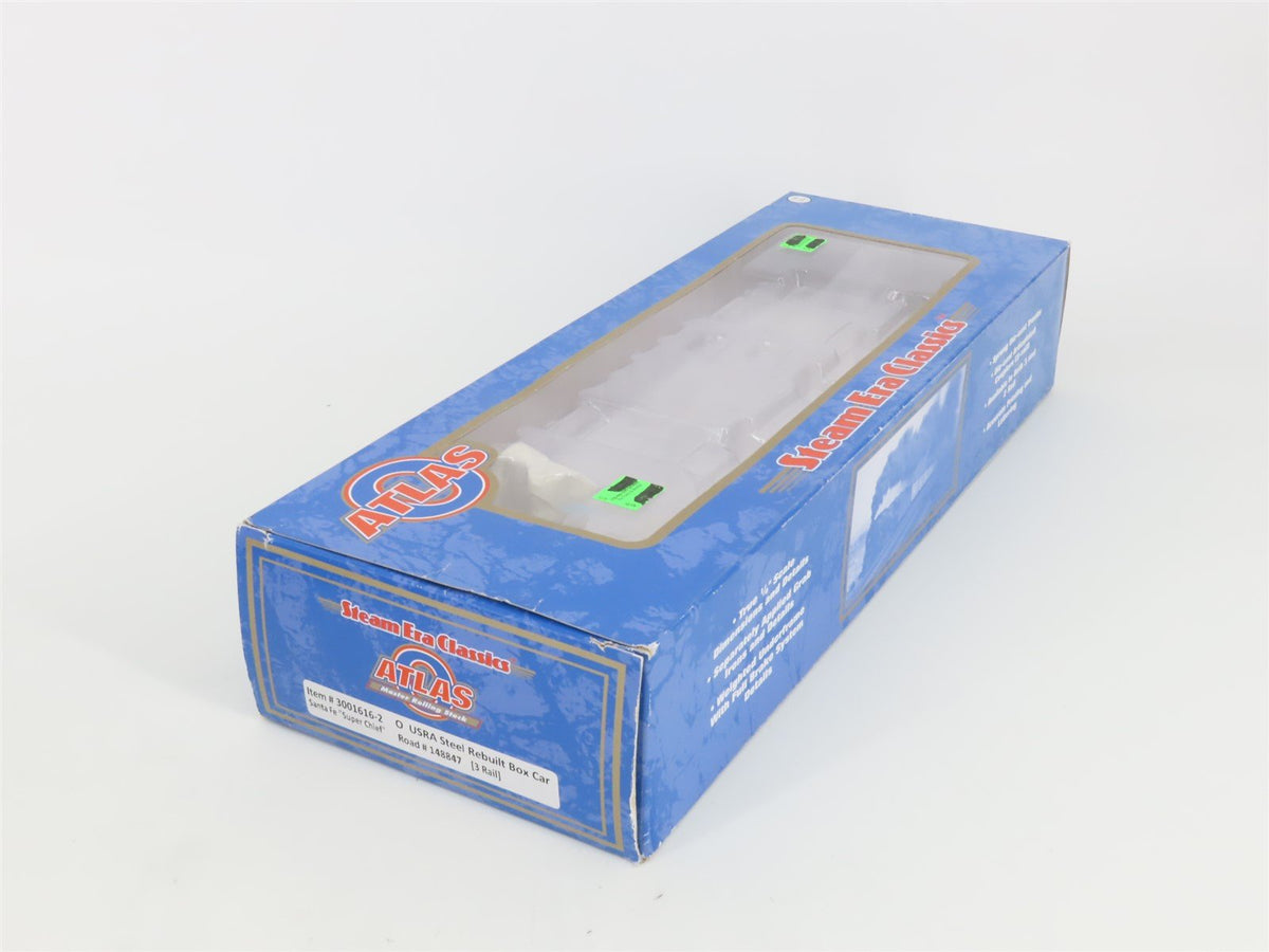 O Gauge 3-Rail Atlas 3001616-2 ATSF Super Chief Steel Rebuilt Box Car #148847