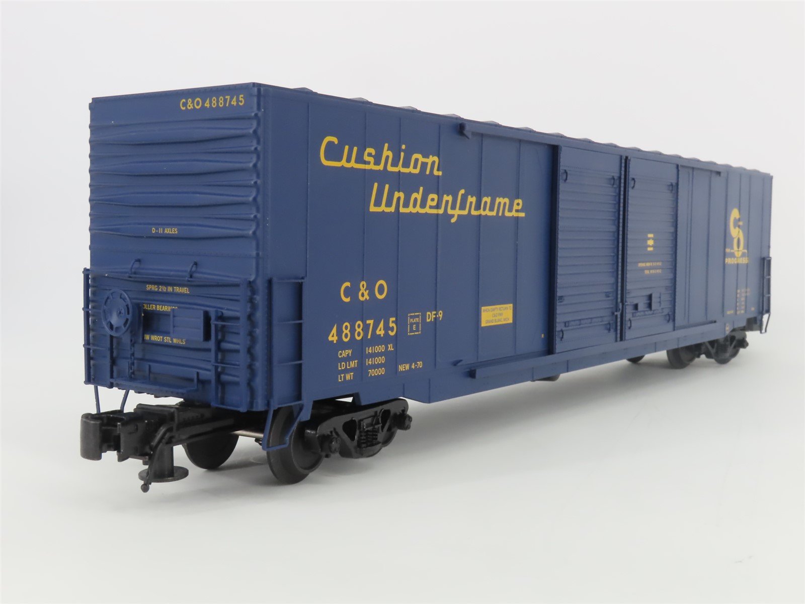 O Gauge 3-Rail Atlas 6560-2 C&O Chesapeake & Ohio 60' Auto Parts Box Car #488745