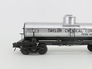O Gauge 3-Rail Atlas 8671-1 TCCX Taylor Chemical Corp. Single Dome Tank Car #8