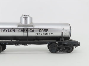 O Gauge 3-Rail Atlas 8671-1 TCCX Taylor Chemical Corp. Single Dome Tank Car #8