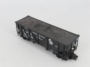 O Gauge 3-Rail Atlas 6438-7 C&O 50-Ton War Emergency 2-Bay Hopper #54484 w/ Load