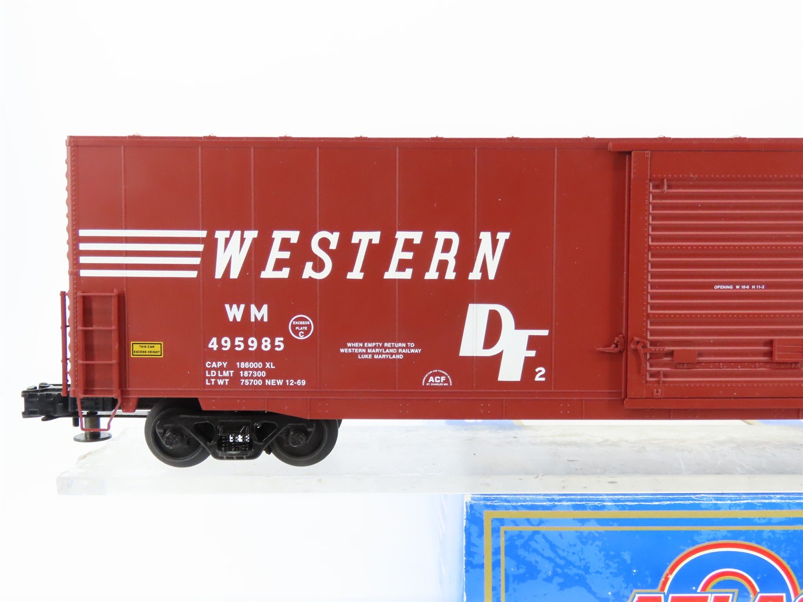 O Gauge 3-Rail Atlas 6534-2 WM Western Maryland 60' Auto Parts Box Car #495985