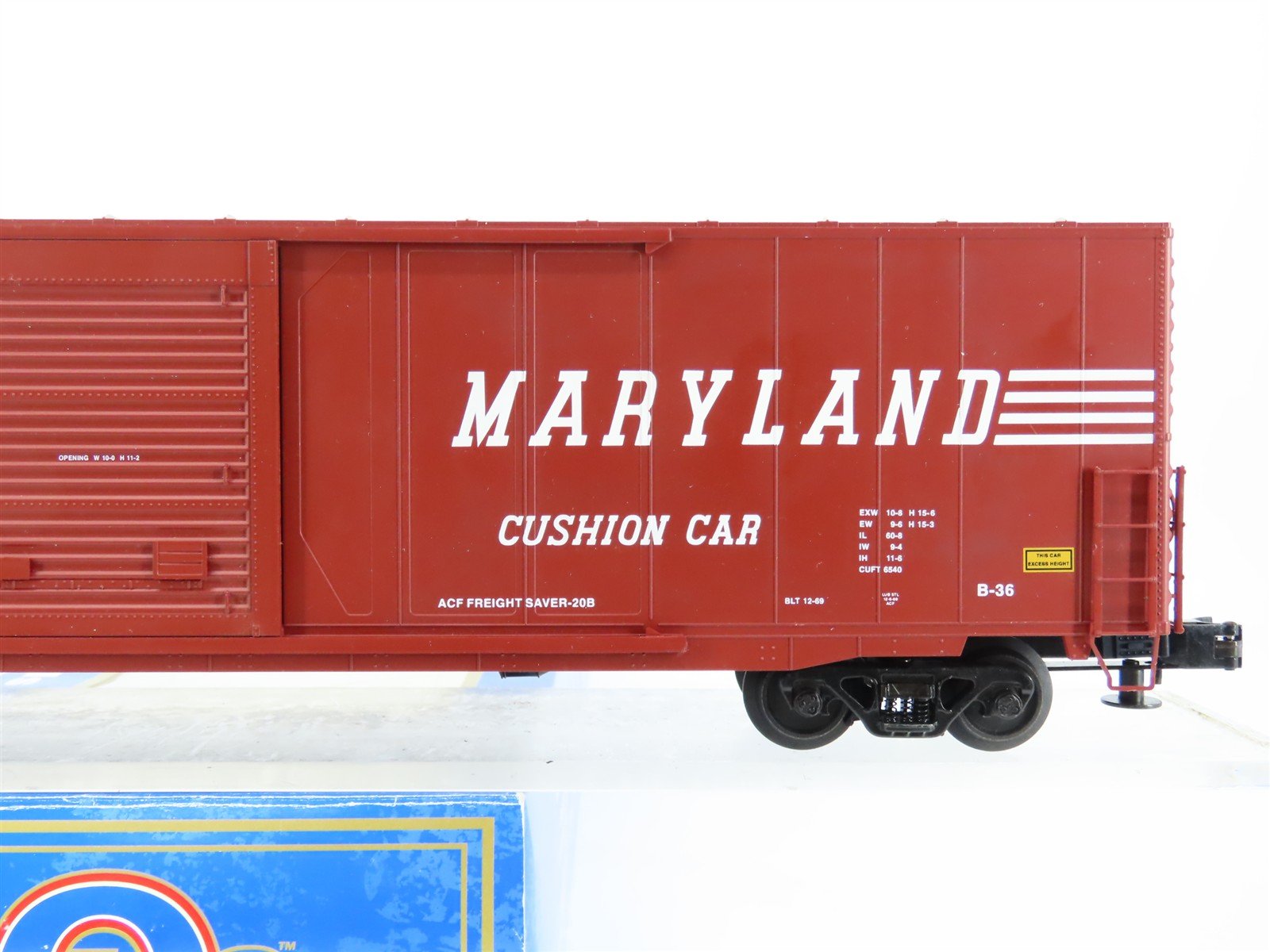 O Gauge 3-Rail Atlas 6534-2 WM Western Maryland 60' Auto Parts Box Car #495985