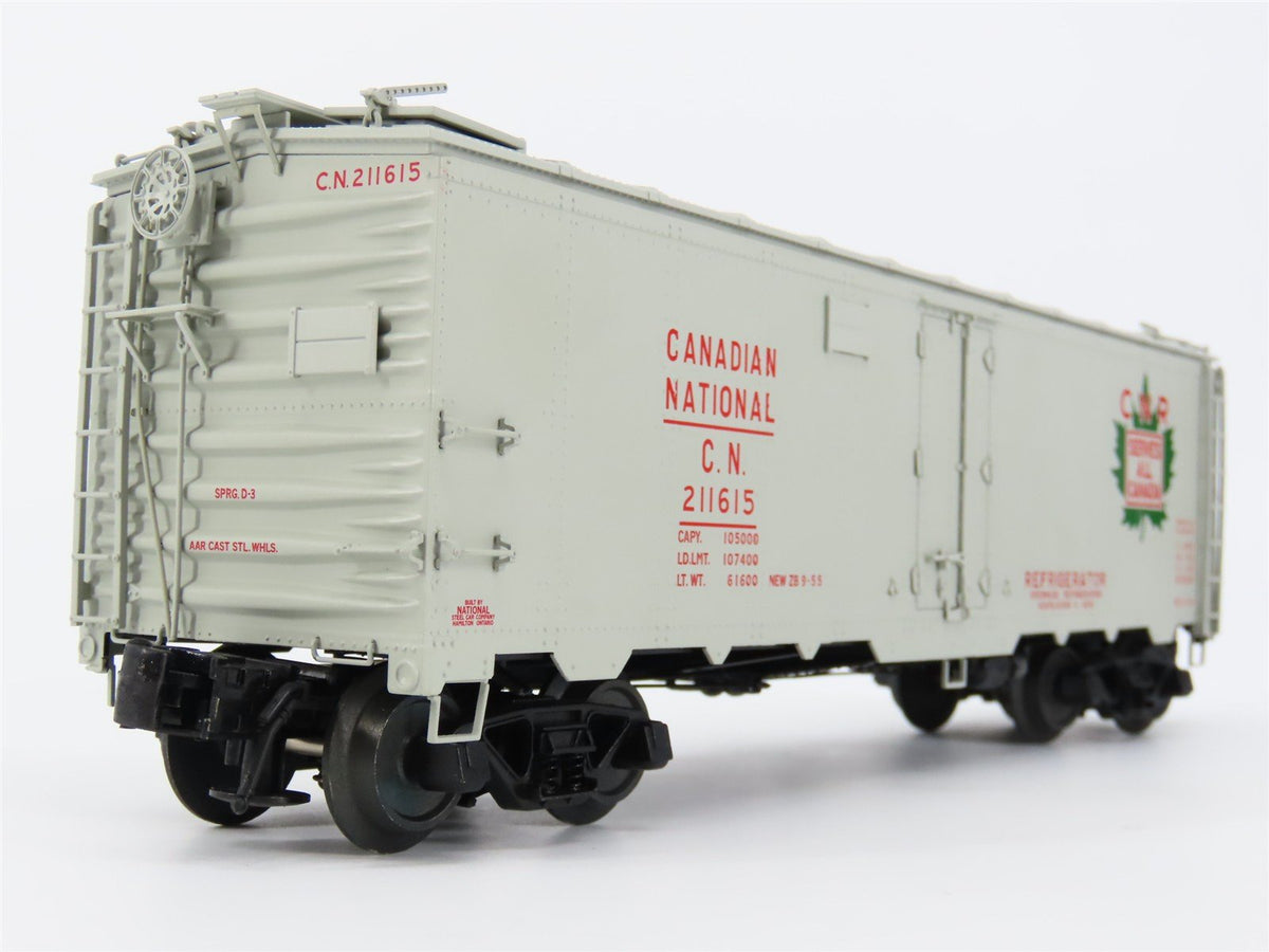 O Gauge 3-Rail Atlas 8535-1 CN Canadian National &quot;Maple Leaf&quot; 40&#39; Reefer #211615