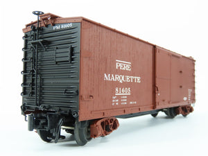 O Gauge 3-Rail Atlas 8349-2 PM Pere Marquette Double-Sheathed Box Car #81605