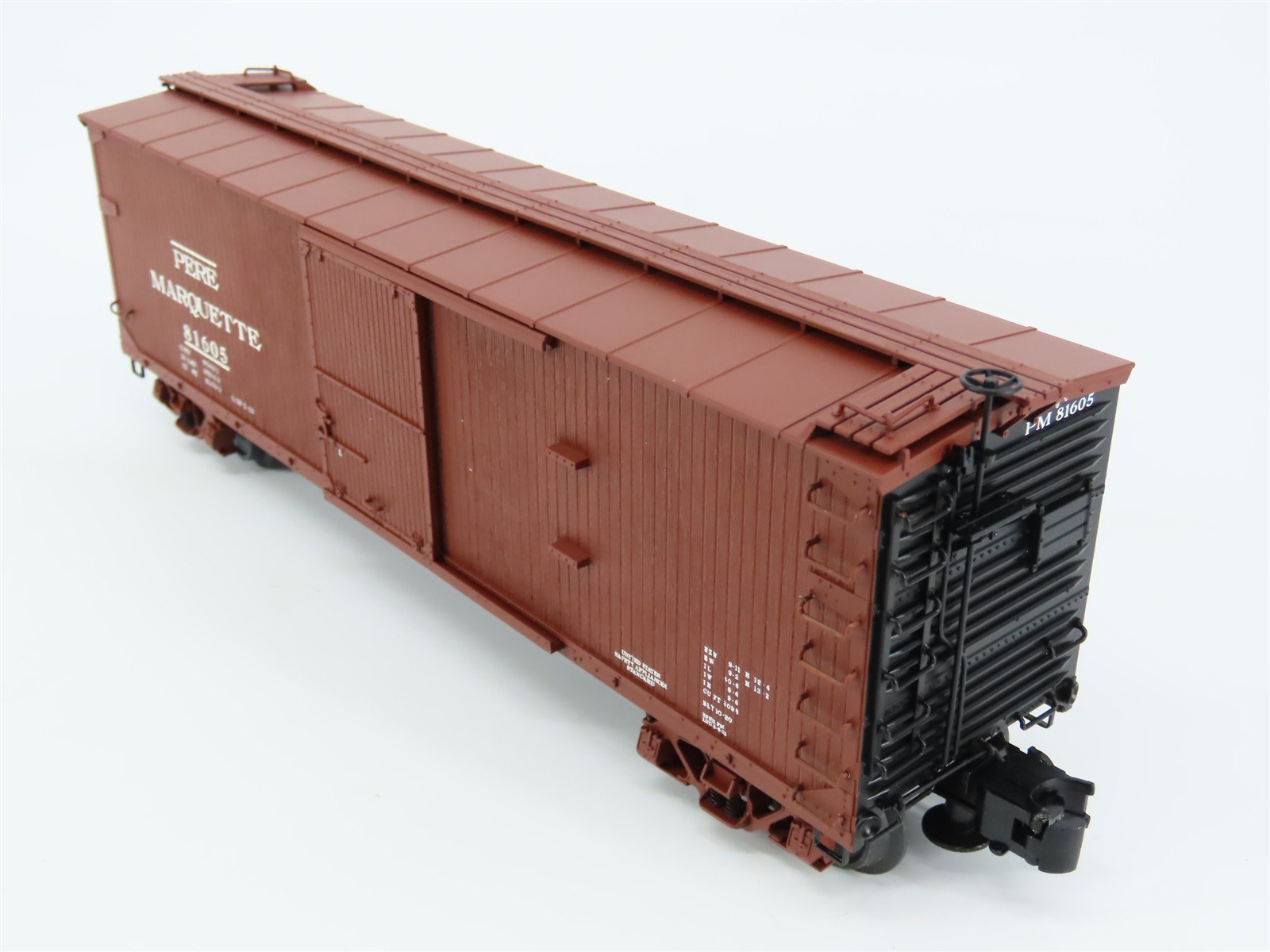 O Gauge 3-Rail Atlas 8349-2 PM Pere Marquette Double-Sheathed Box Car #81605