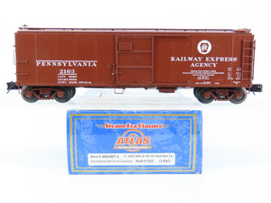 O Gauge 3-Rail Atlas 3001907-3 PRR Pennsylvania REA 40' Steel Box Car #2163
